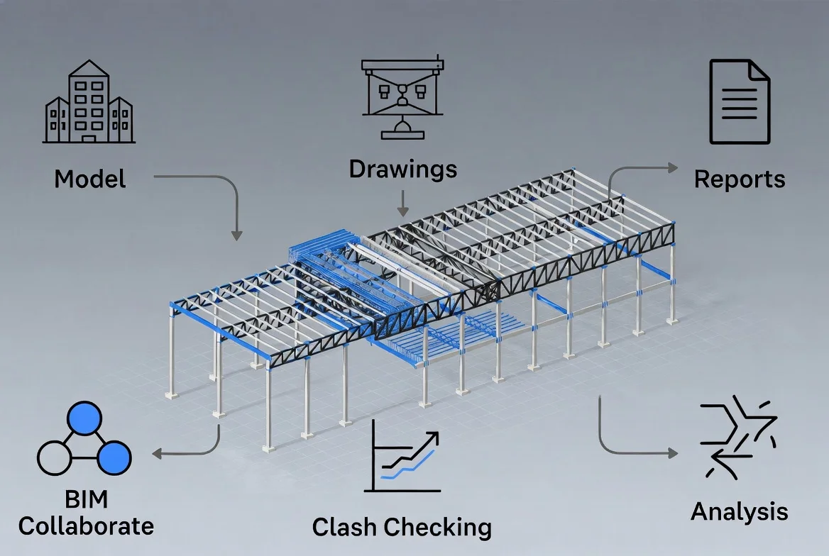 Mengenal Fungsi Utama Software Tekla Structures